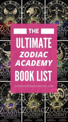 how many books are in zodiac academy but not all of them are written by famous authors.