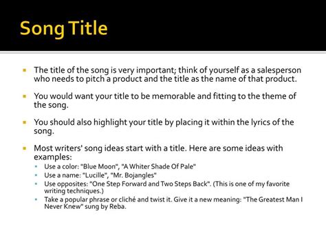 how to write song titles in an essay